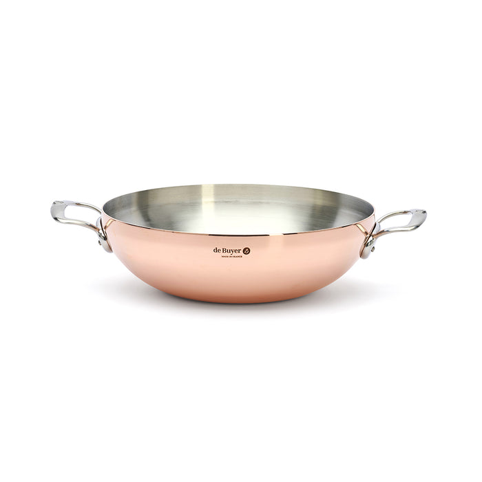 Prima Matera 32cm Rounded Wok by De Buyer