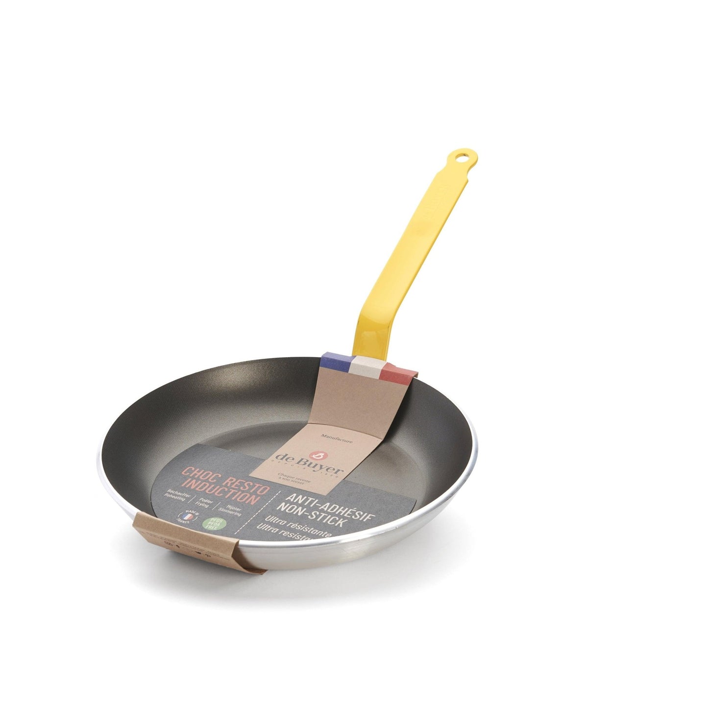 De Buyer Choc Resto 28cm Frying Pan - Yellow - De Buyer UK