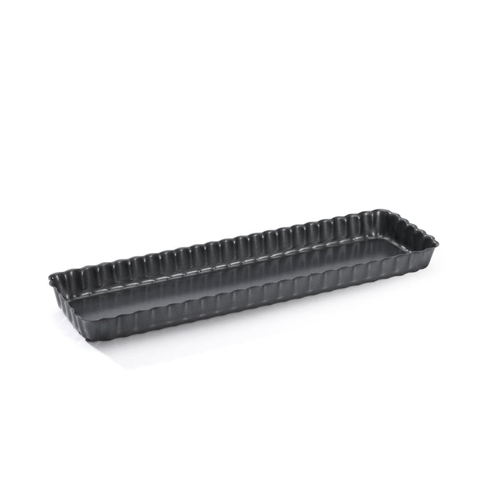 De Buyer Fluted 20cm Rectangular Tart Mould W/Loose Bottom - De Buyer UK