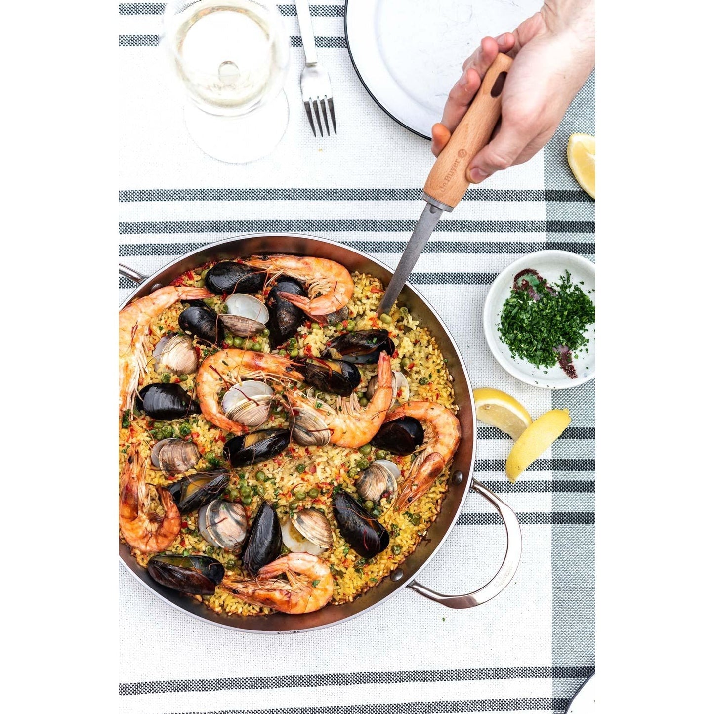 De Buyer Mineral B 32cm Paella Pan - De Buyer UK