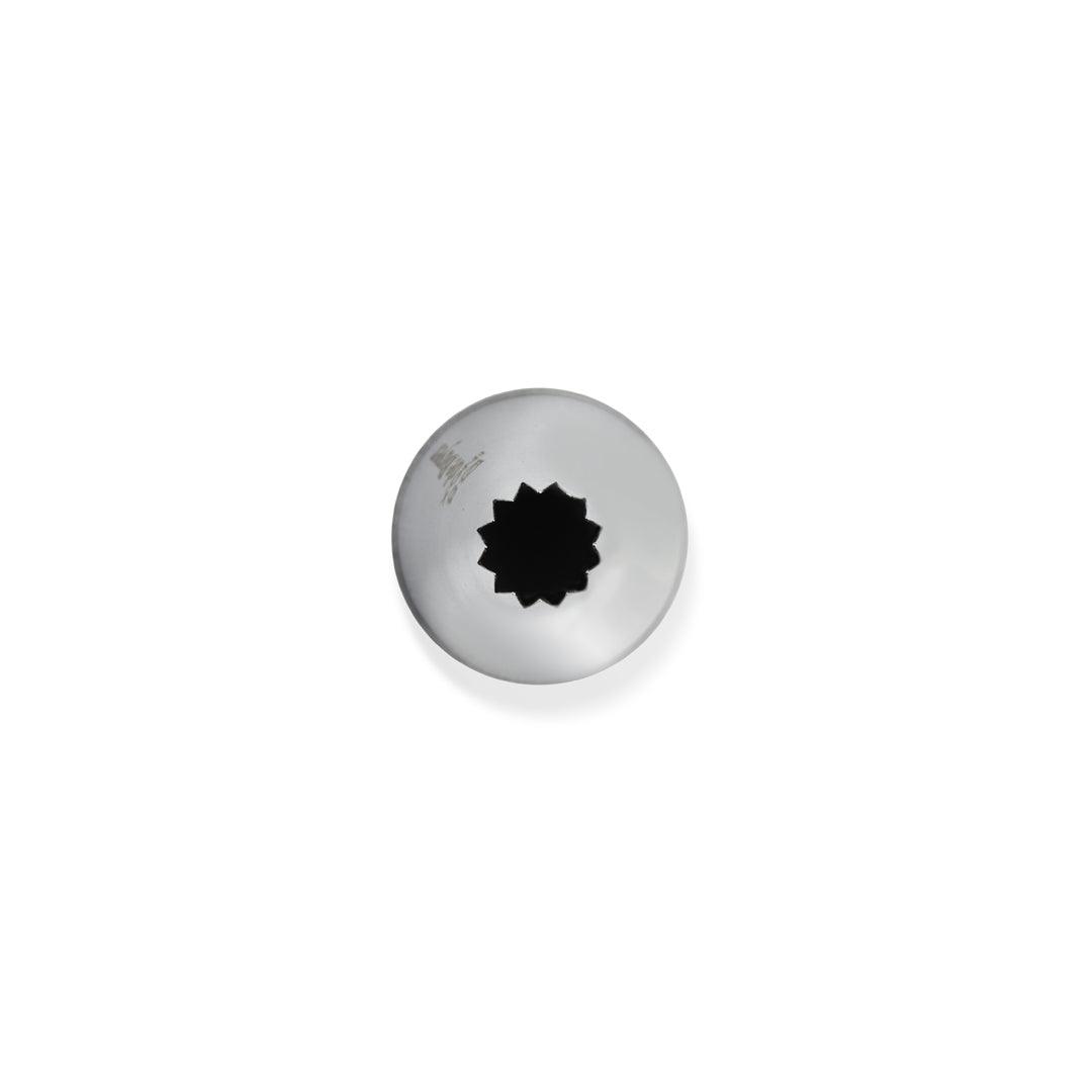De Buyer Stainless Steel 8mm Petit Four Star Nozzle - 12 Teeth - De Buyer UK