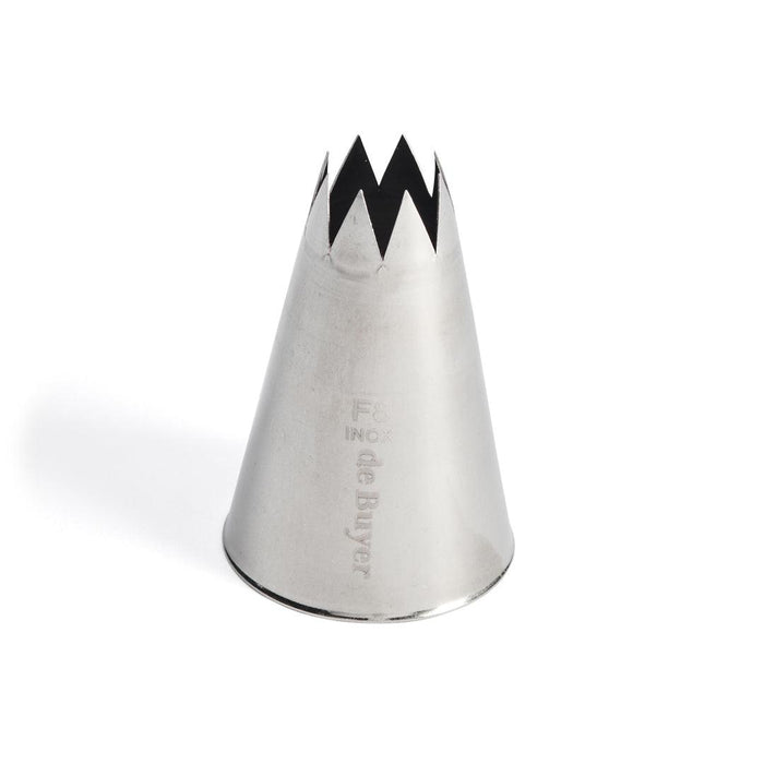 De Buyer Stainless Steel Star Nozzle (F8) - De Buyer UK