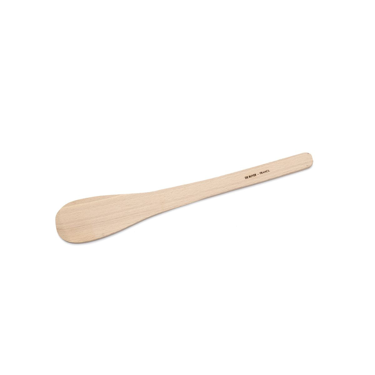 Wooden spoon on a white background