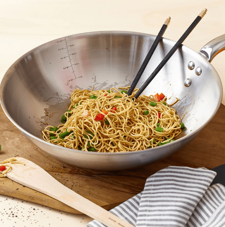 Stainless Steel Wok - De Buyer UK