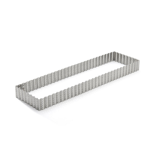 Rectangular 35cm Fluted Tart Ring by De Buyer