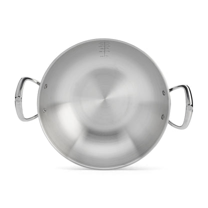 Affinity 32cm Wok with 2 Handles by De Buyer
