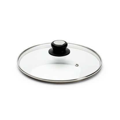 Glass lids with Steel and Bakelite Handle by De Buyer