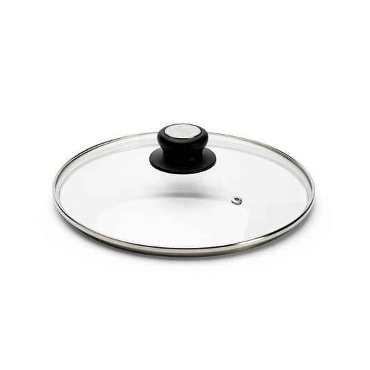 Glass lids with Steel and Bakelite Handle by De Buyer