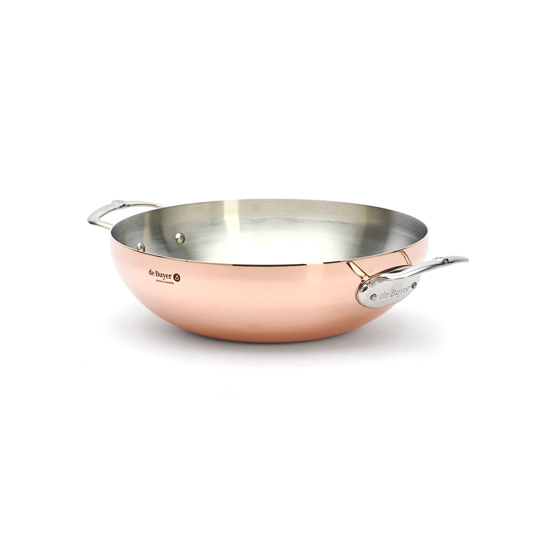 Prima Matera 32cm Rounded Wok by De Buyer