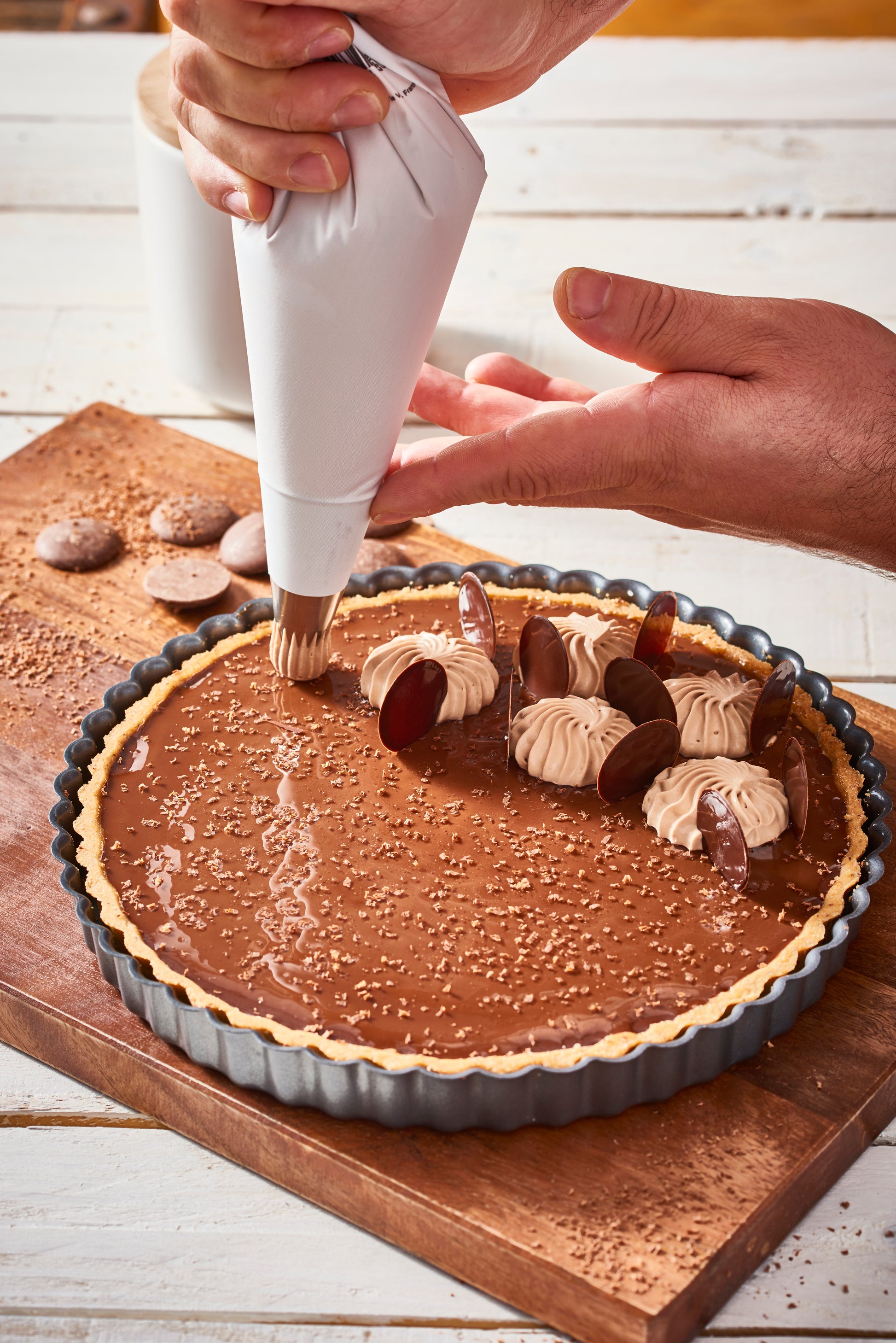 Fluted 28cm Tart Mould by De Buyer