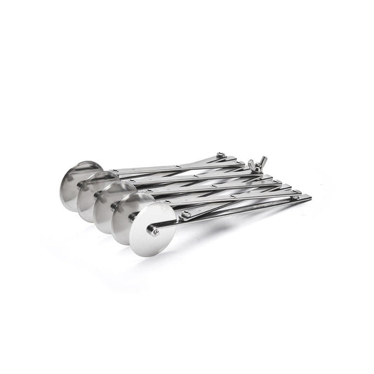 De Buyer Expanding Pastry Cutter with 5 Plain Wheels