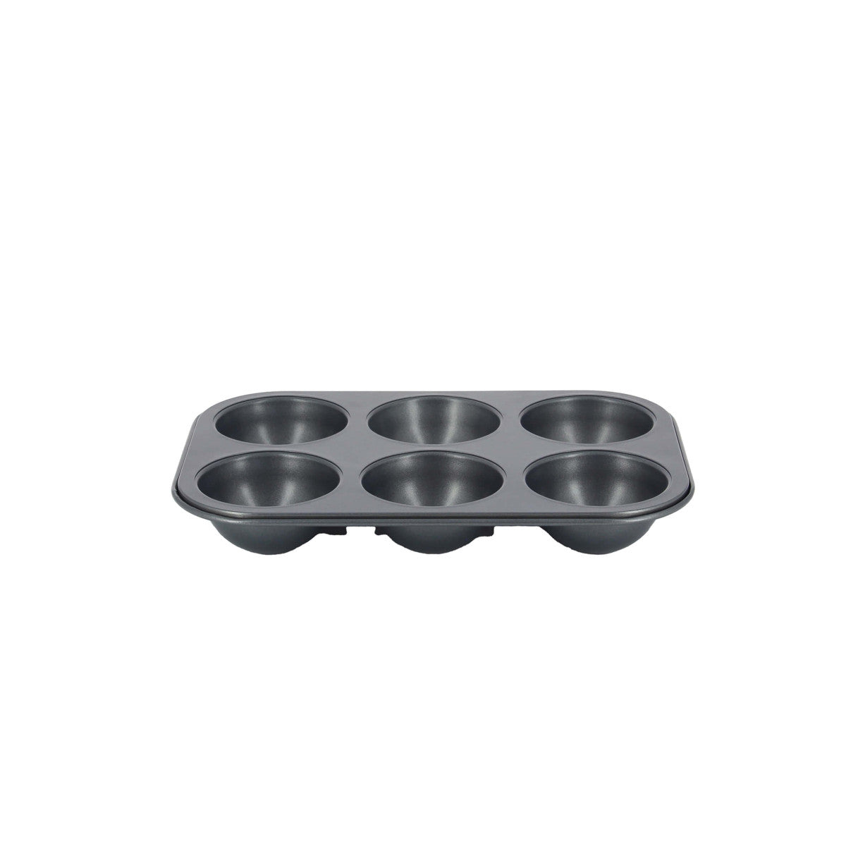 De Buyer six-cup half-sphere baking tray in non-stick coated steel