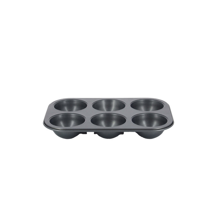De Buyer six-cup half-sphere baking tray in non-stick coated steel