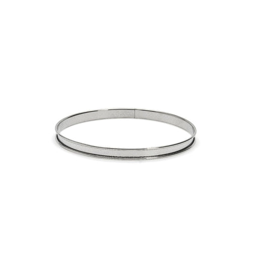 De Buyer 24cm Round Perforated Rolled Edge Tart Ring