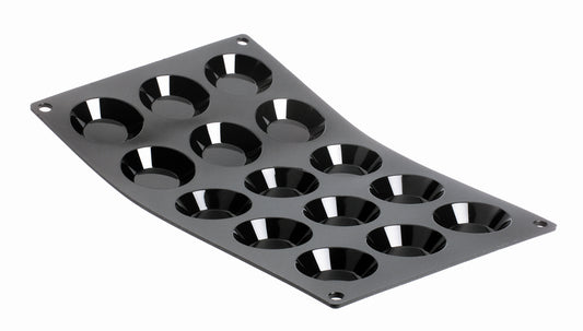 Moul'flex 15 Mini Round Tartlet Mould by De Buyer