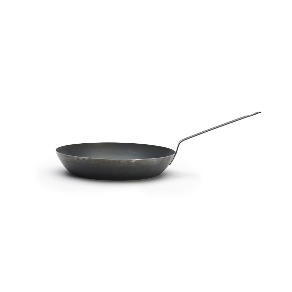 Debuyer Blue Steel La Lyonnaise Frying Pan Side View