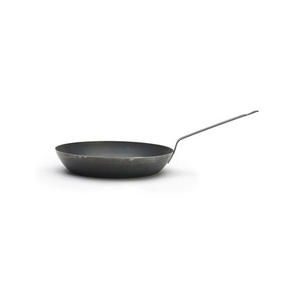 Debuyer Blue Steel La Lyonnaise Frying Pan Side View