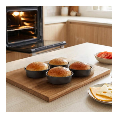 De Buyer plain tartlet moulds used to prepare individual baked tartlets