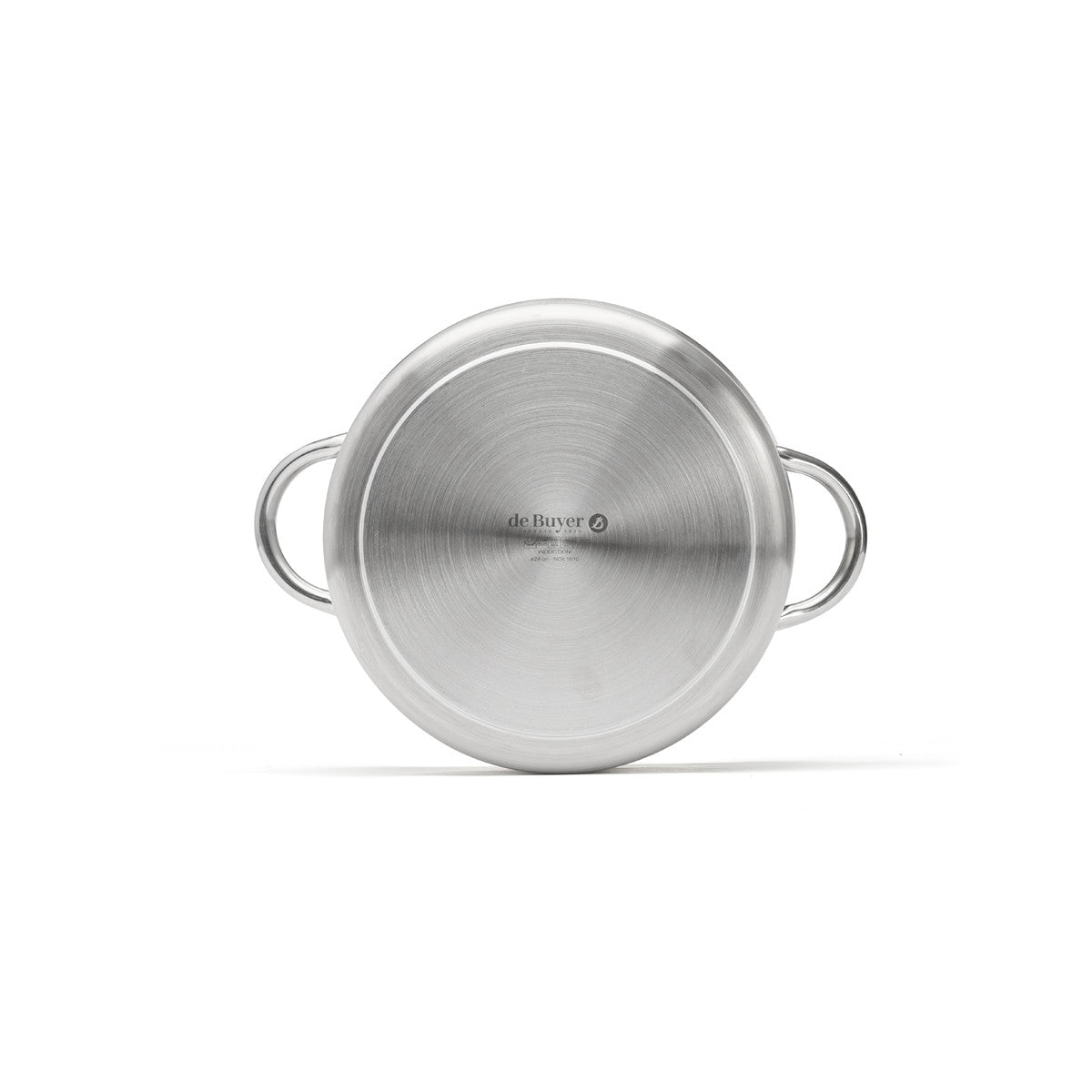 De Buyer Prim'Appety 24cm stainless steel stewpan Base View