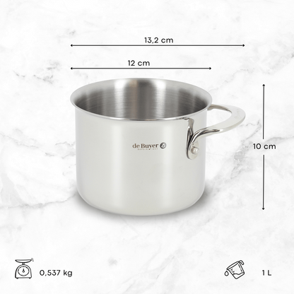 De Buyer Stainless Steel Saucier 12cm Measurements