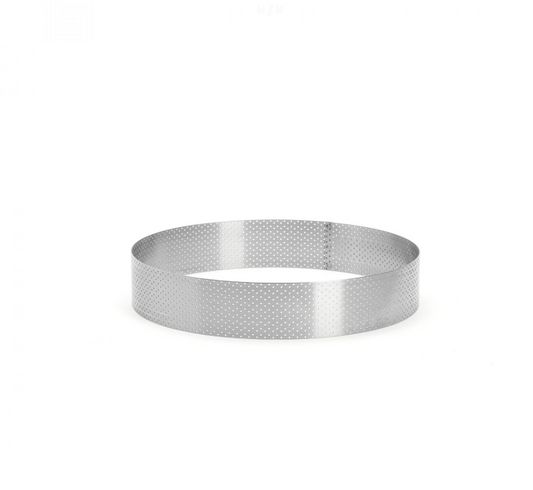 De Buyer 24cm Round Perforated Tart Ring