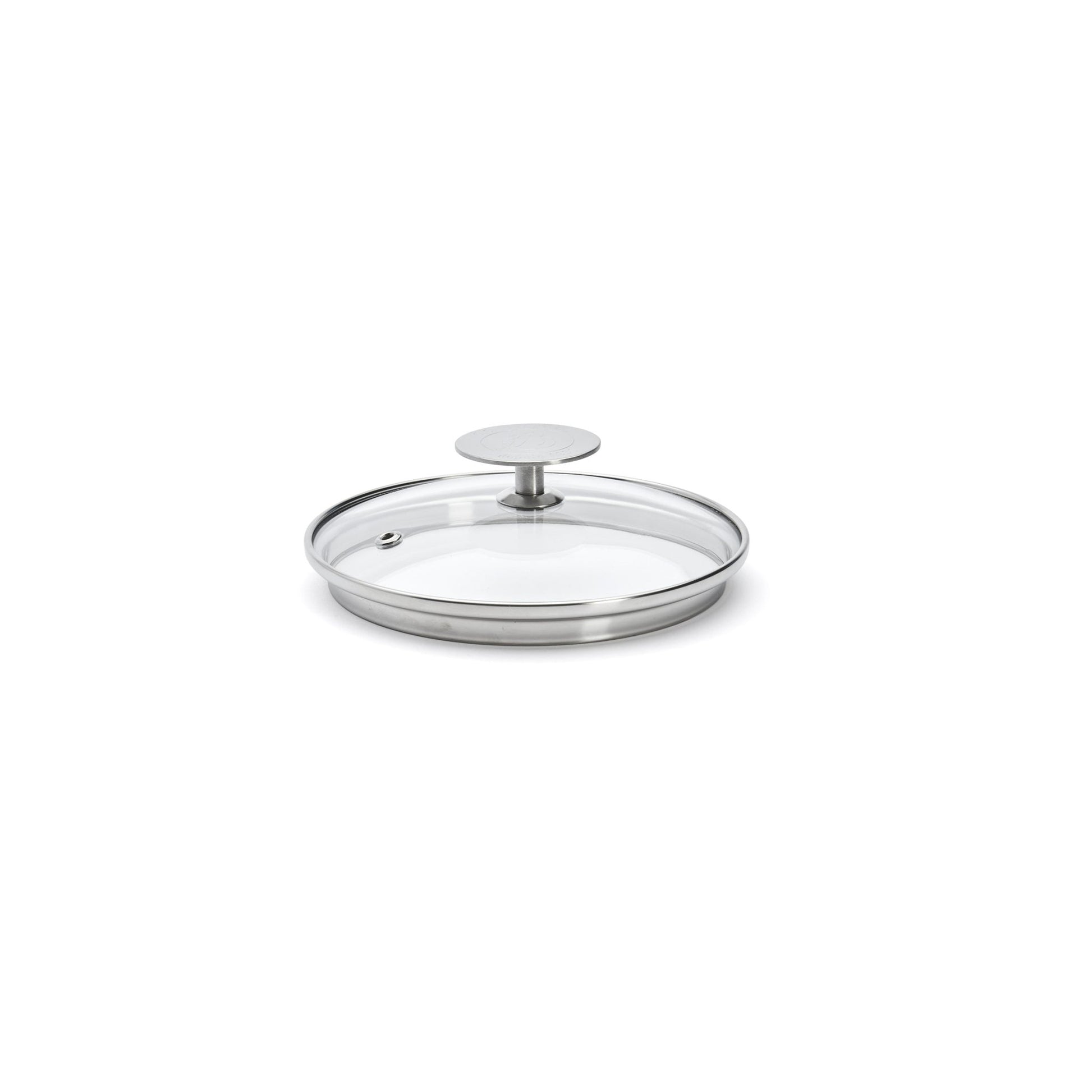De Buyer 14cm Glass Lid with Stainless Steel Knob - De Buyer UK