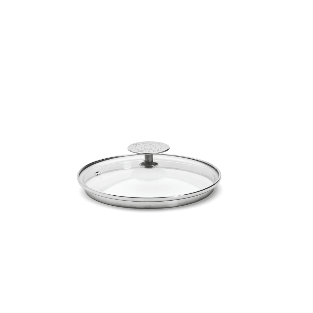 De Buyer 16cm Glass Lid with Stainless Steel Knob - De Buyer UK