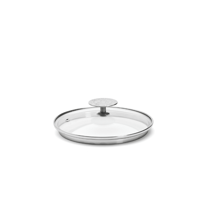 De Buyer 16cm Glass Lid with Stainless Steel Knob - De Buyer UK
