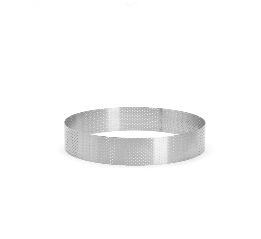 De Buyer 24cm Round Perforated Tart Ring - De Buyer UK