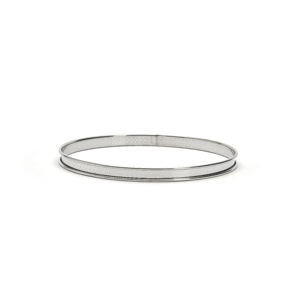 De Buyer 26cm Round Perforated Rolled Edge Tart Ring - De Buyer UK