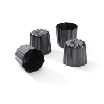 De Buyer 4pc Caneles Bordelais Individual Moulds Set - De Buyer UK