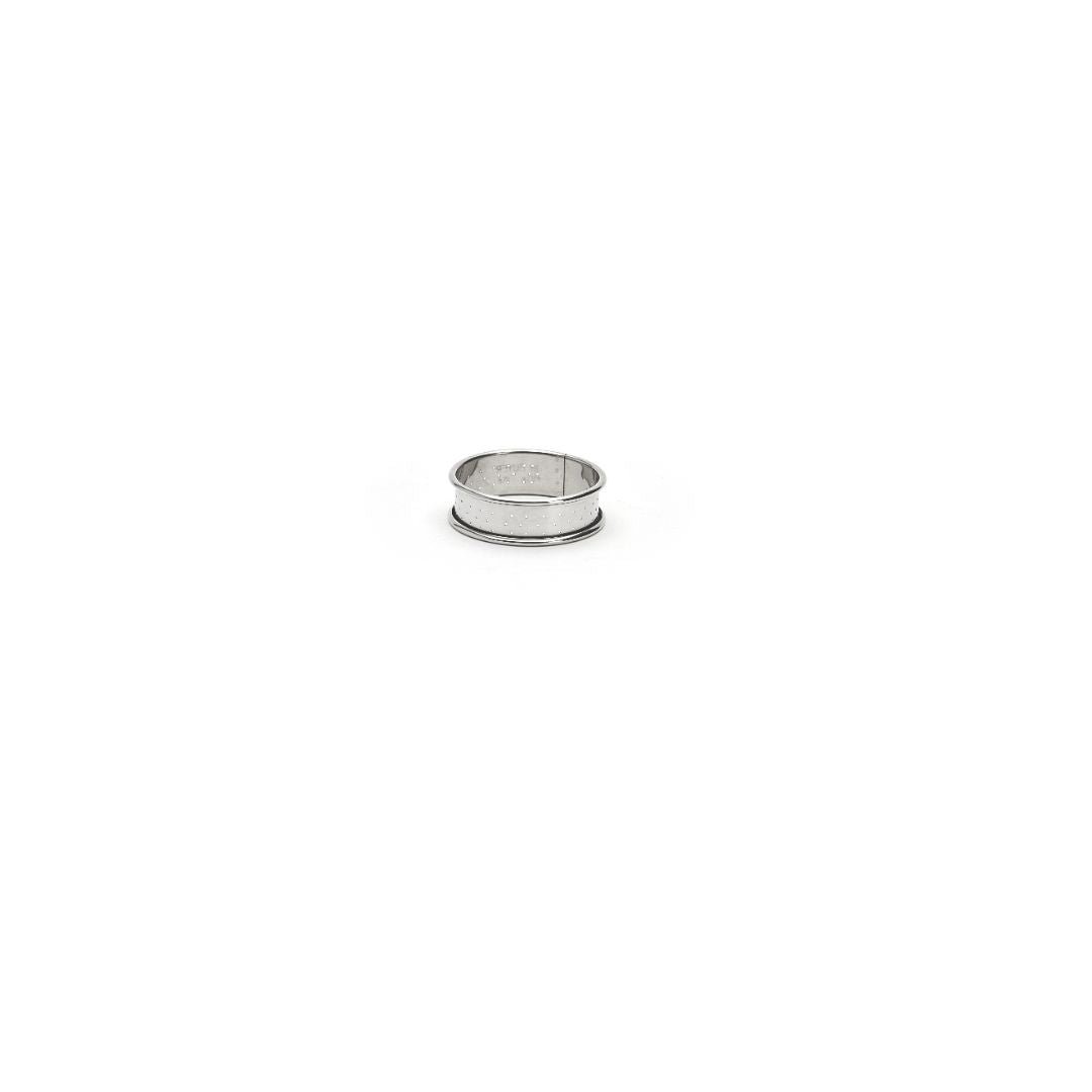 De Buyer 6cm Round Perforated Rolled Edge Tart Ring - De Buyer UK