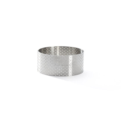De Buyer 7.5cm Perforated Round Tart Ring - De Buyer UK