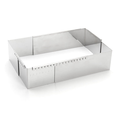 De Buyer Adjustable 40 x 21cm Rectangular Pastry Frame - De Buyer UK