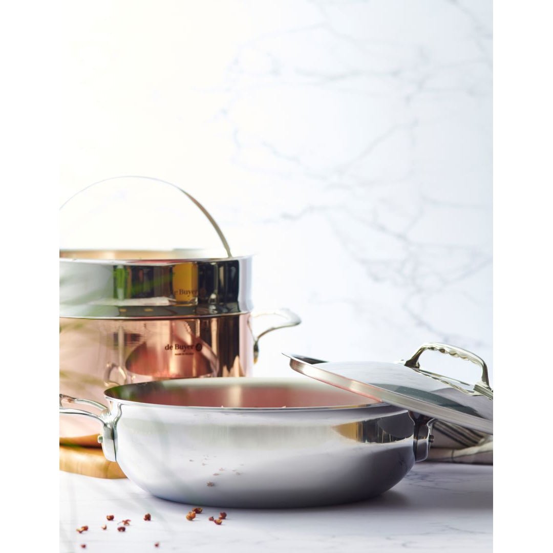 De Buyer Affinity 28cm Conical Sauté Pan with Lid - De Buyer UK