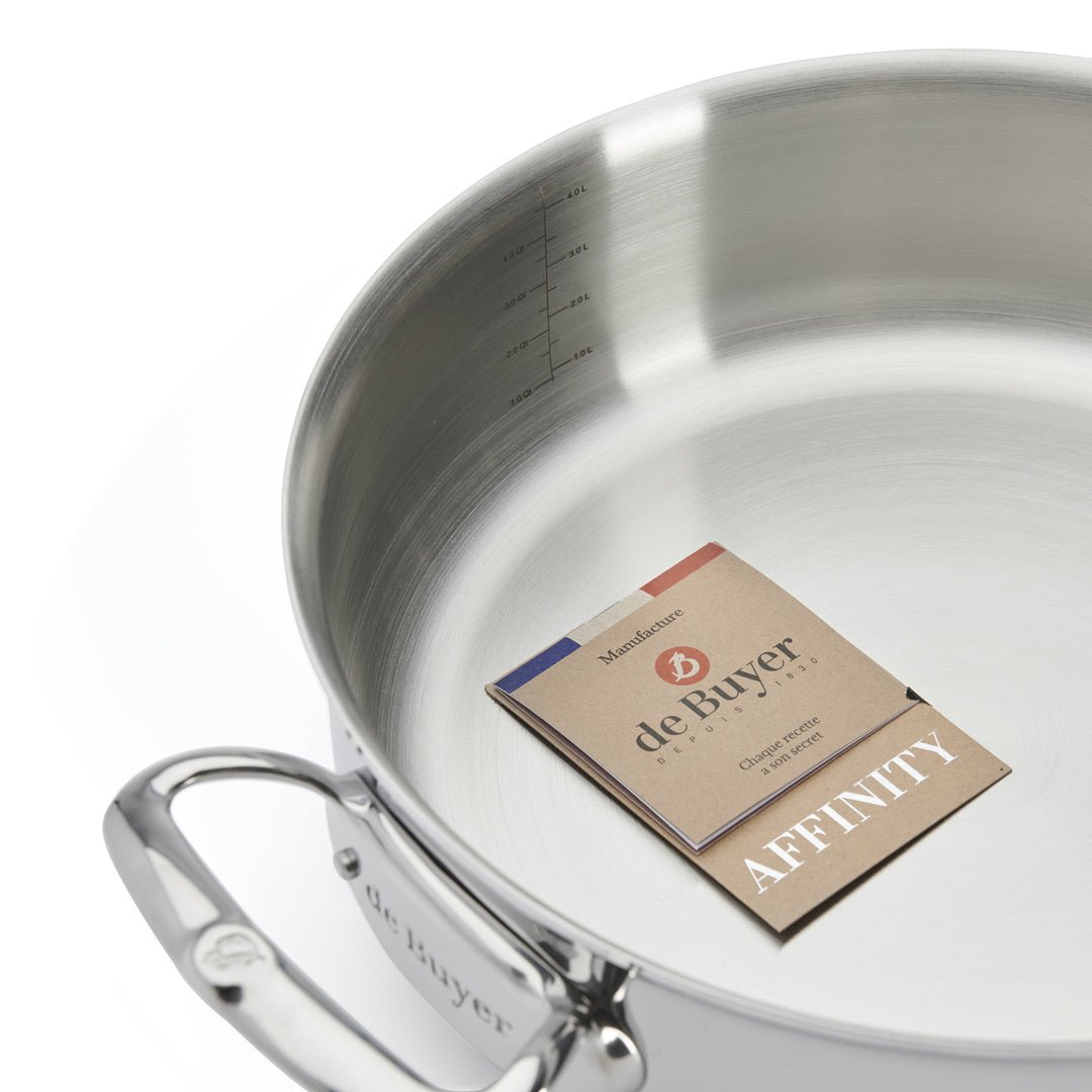 De Buyer Affinity 28cm Sauté Pan with Lid - De Buyer UK