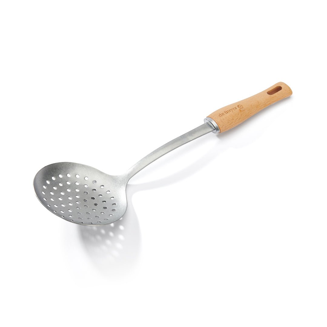 De Buyer B Bois 36.5cm Stainless Steel Skimmer - De Buyer UK