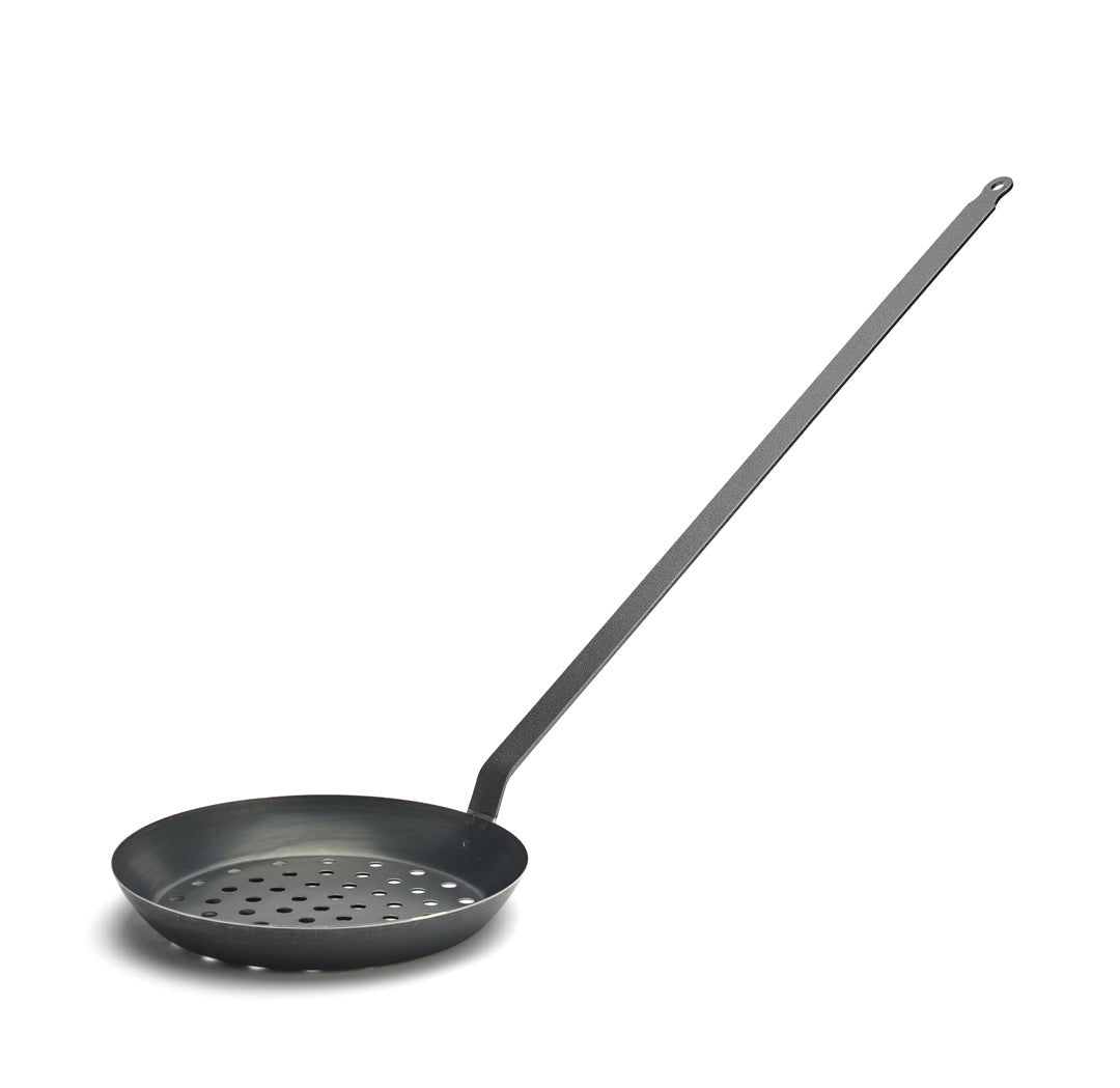 De Buyer Blue Carbon Steel 28cm Chestnut Pan - De Buyer UK