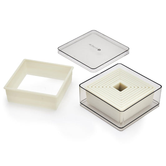 De Buyer Box of 9 Plastic Square Cutters - De Buyer UK