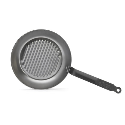 De Buyer Carbone Plus 26cm Round Grill Frying Pan - De Buyer UK