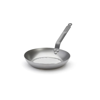 De Buyer Carbone Plus 26cm Round Grill Frying Pan - De Buyer UK