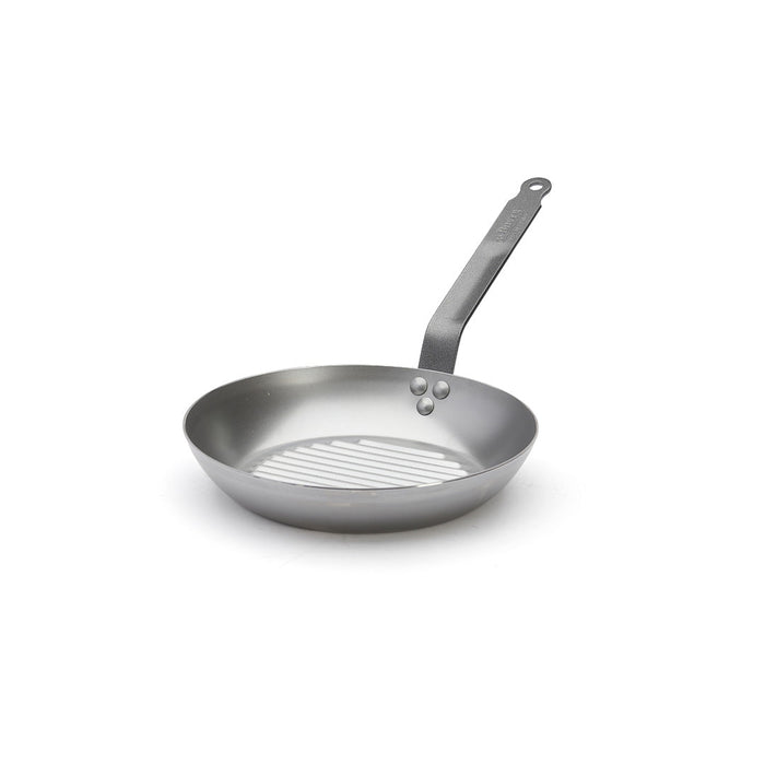 De Buyer Carbone Plus 26cm Round Grill Frying Pan - De Buyer UK