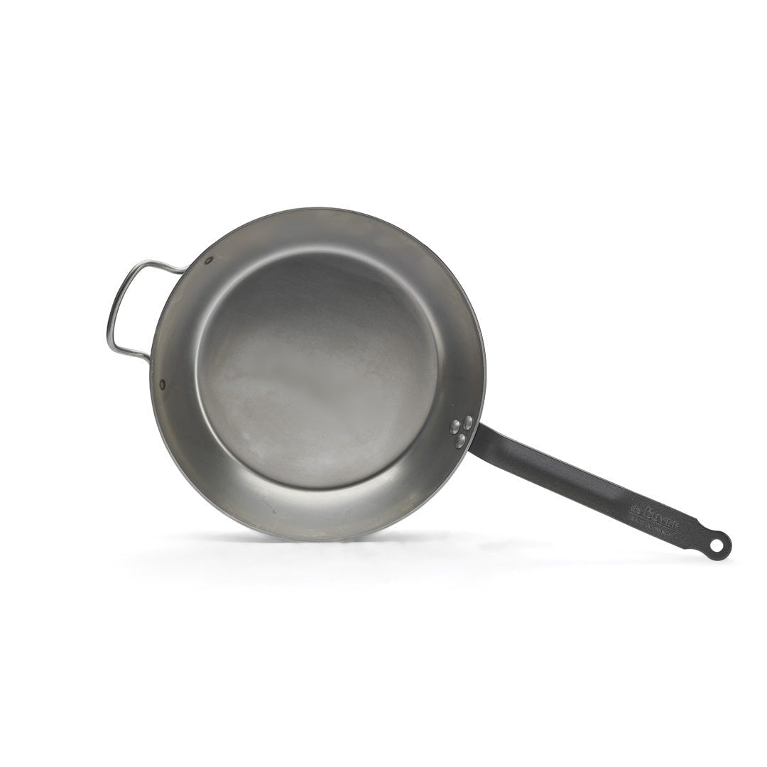 De Buyer Carbone Plus 32cm Round Lyonnaise Frying Pan W/2 Handles - De Buyer UK
