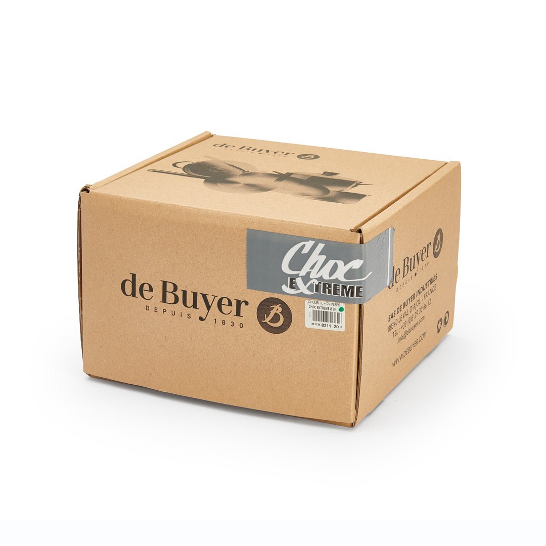 De Buyer Choc Extreme 20cm Non - Stick Stewpan with 2 Handles & Glass Lid - De Buyer UK