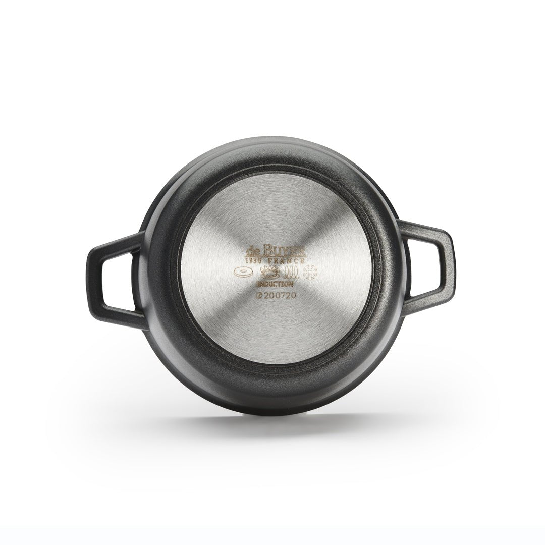 De Buyer Choc Extreme 20cm Non - Stick Stewpan with 2 Handles & Glass Lid - De Buyer UK