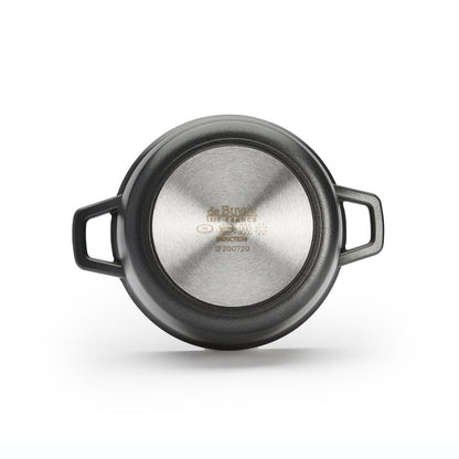 De Buyer Choc Extreme 20cm Non - Stick Stewpan with 2 Handles & Glass Lid - De Buyer UK