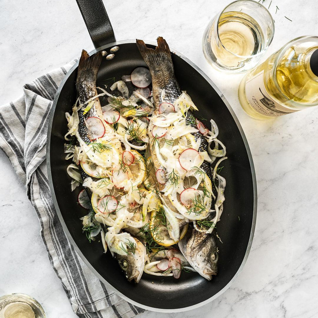 De Buyer Choc Resto 36cm Oval Fish Frying Pan - HAUSwares