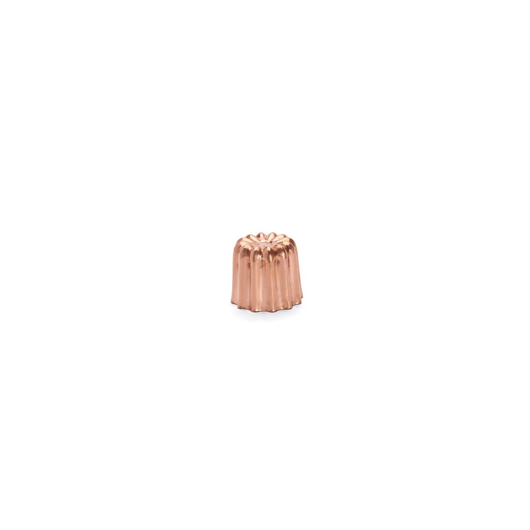 De Buyer Copper 5.5cm Bordelais Fluted Mould - De Buyer UK