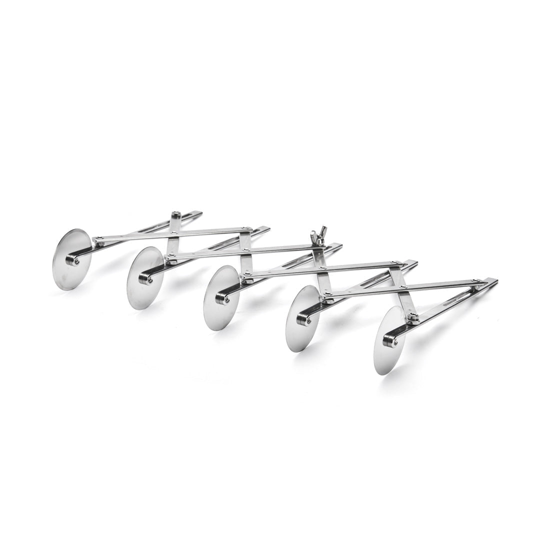 De Buyer Expanding Pastry Cutter with 5 Plain Wheels - De Buyer UK