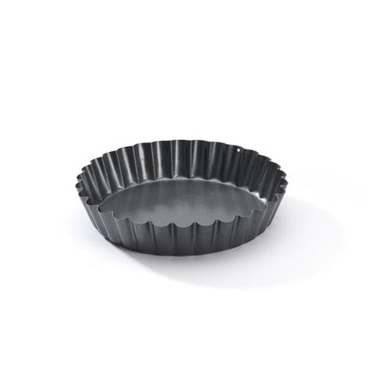 De Buyer Fluted 10cm Tart Mould W/Oblique Edge - De Buyer UK